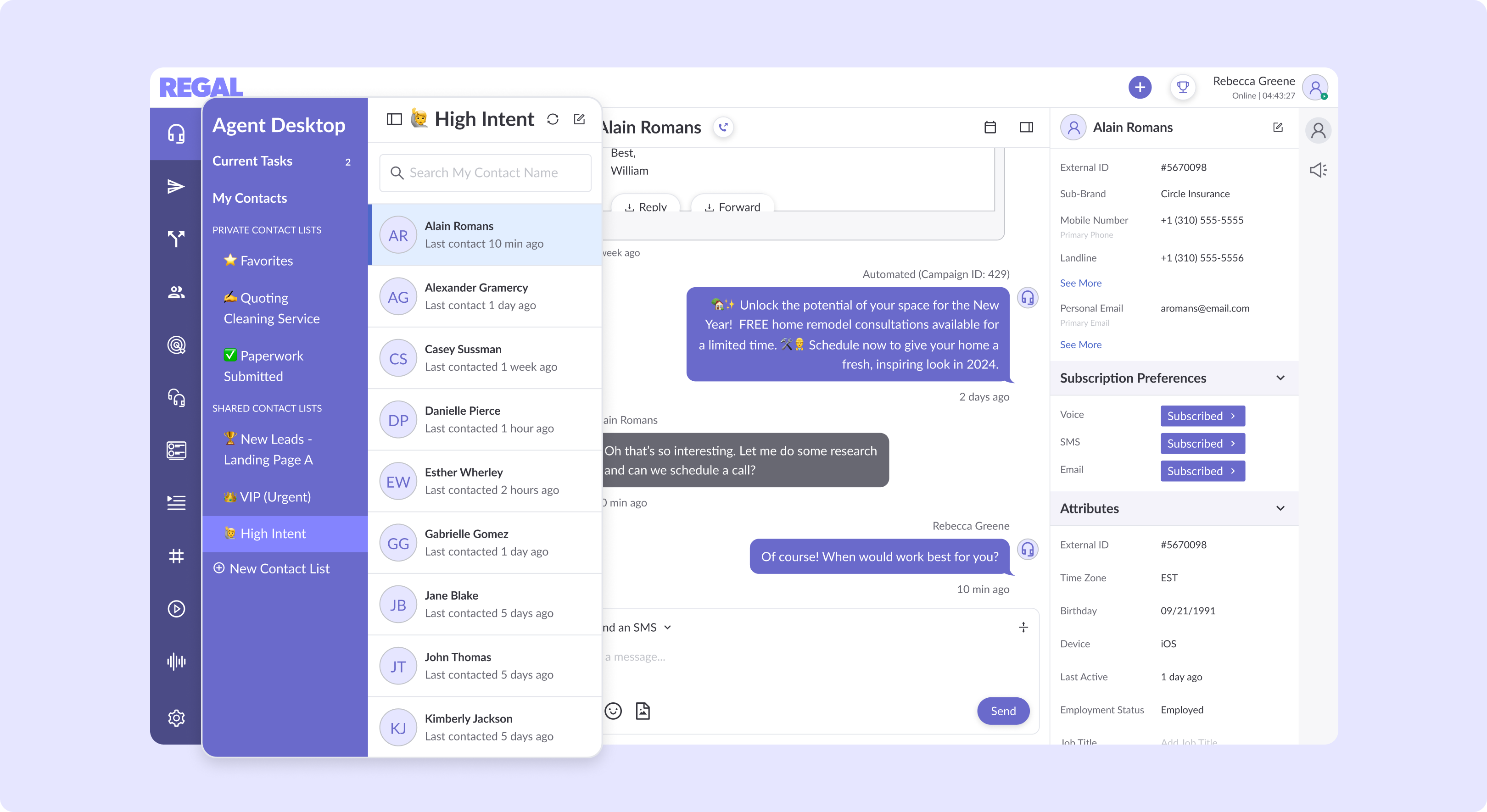 Contact Lists