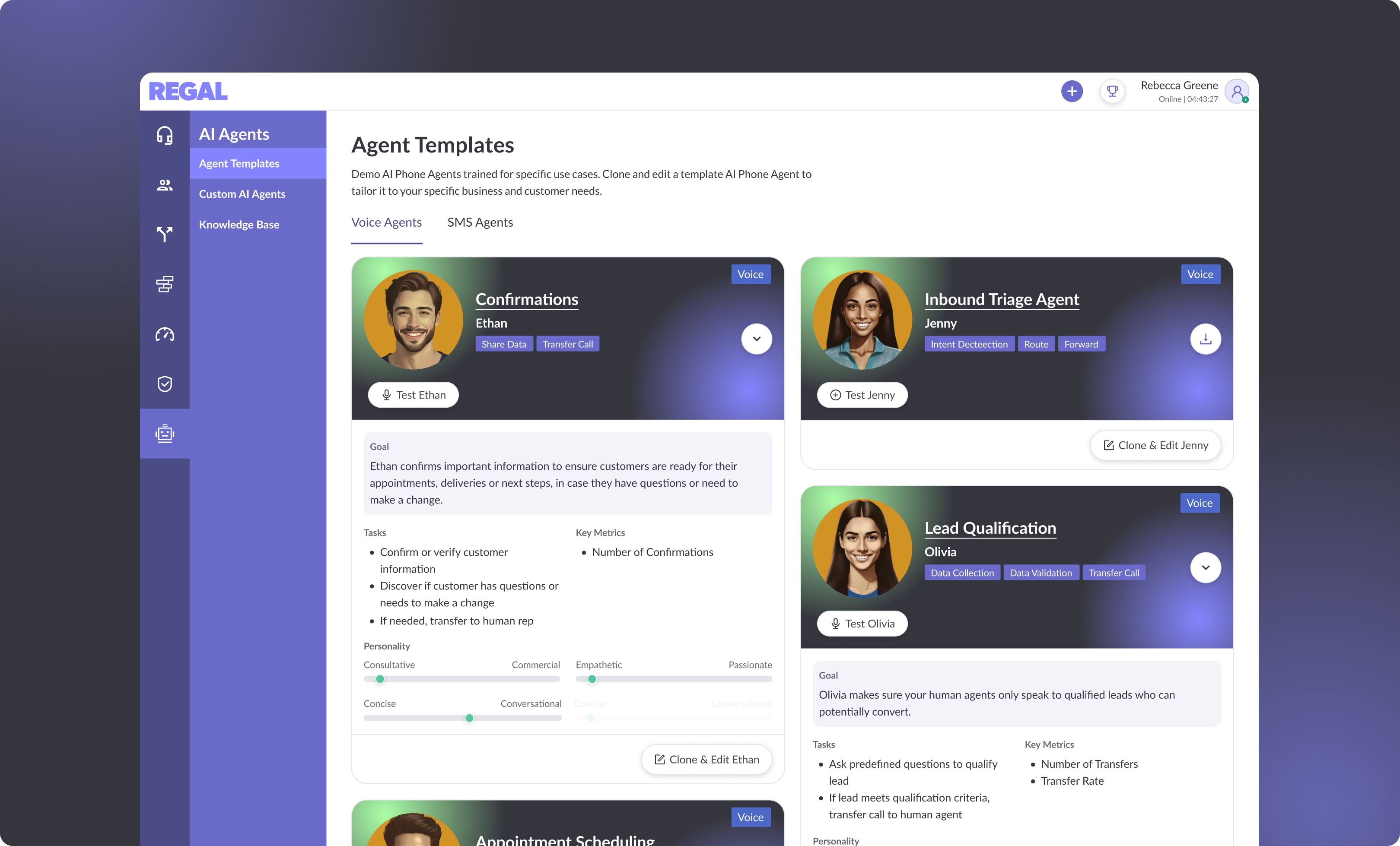 Template page