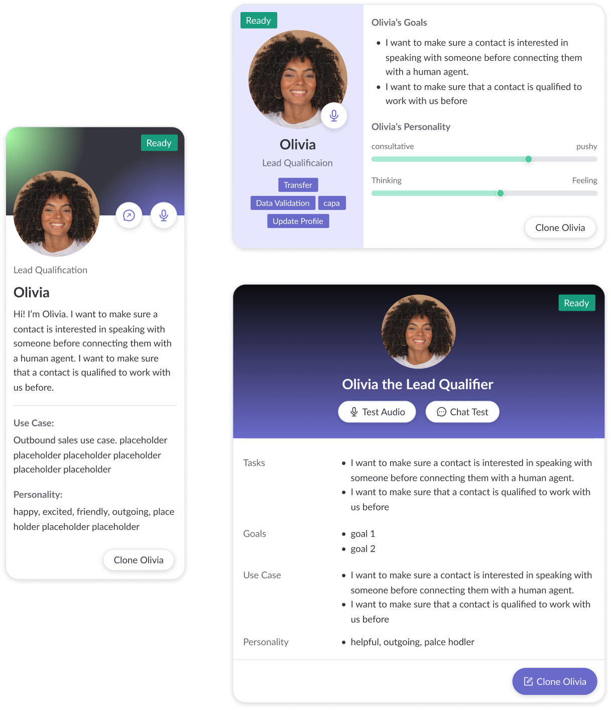 Template page explorations